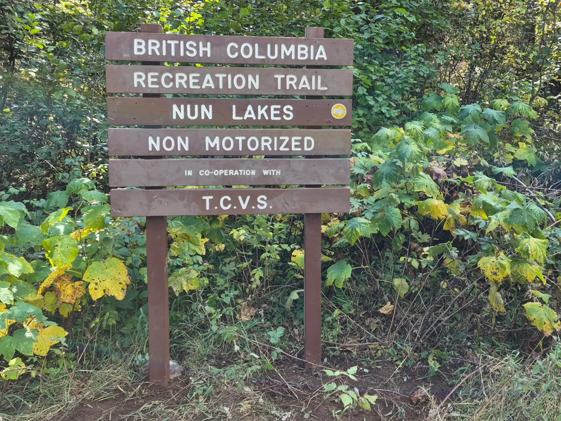 Nun Lake Trail — The Sign Is Up. The Adventure Begins.