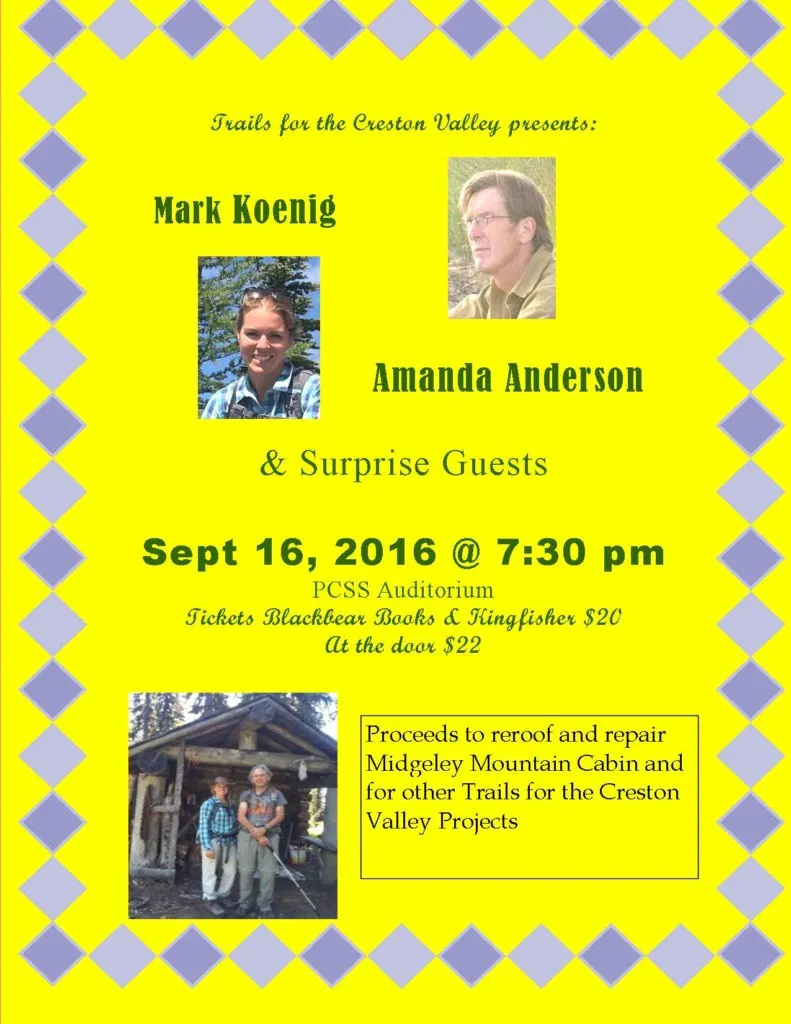 Midgeley Cabin Fundraising Concert @ PCSS, Sept. 16th